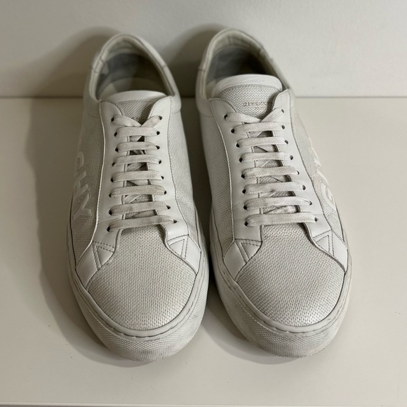 Givenchy Men’s Urban Street Low Embroidered Logo Sneakers White 45 EU 11.5 US - Picture 3 of 15